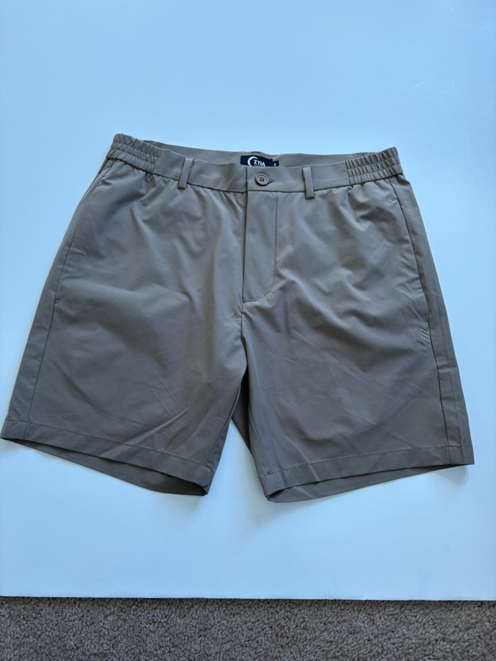 Zyia Active Tan Khaki Shorts Size Small